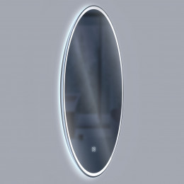 Зеркало LED VLM-3DE800-2 800x800 c сенсорным выключателем и диммером, антизапотевание