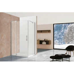 Душевой уголок Extra VSR-1E809080CL, 800/900*800, хром, стекло прозрачное