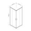 Душевой уголок Garda VSS-1G8012CLB, 1200*800, черный, стекло прозрачное