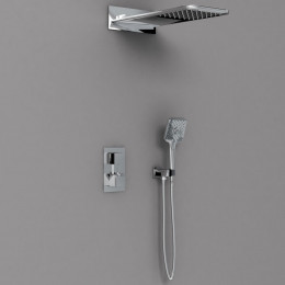 Душевой комплект VSFW-103TCH термостат встраиваемый, 2 режима, 2-х функц. верх душ из латуни, хром