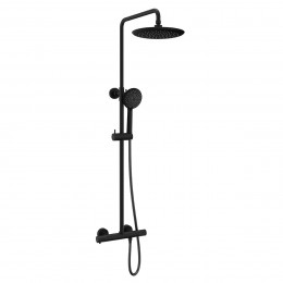 Душевая стойка Desire VSFS-1D0TMB термостатическая без излива, 25см верх душ, черный