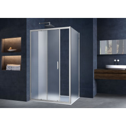 Душевой уголок Alpha VSR-3AL9012MT, 1200*900, хром, стекло текстурное