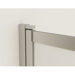 Душевая шторка на ванну, 1000*1450, хром, стекло прозрачное, VSB-1E100CL