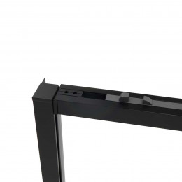Душевой уголок Slim Soft VSR-1SS9012CLB, 1200*900, черный, стекло прозрачное