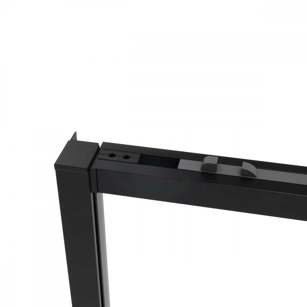 Душевая дверь Slim Soft VDS-1SS120CGB, 1200, черный, стекло тонированное
