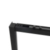 Душевая дверь Slim Soft VDS-1SS120CGB, 1200, черный, стекло тонированное