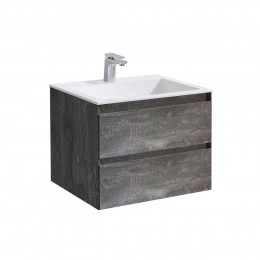 База под раковину Luka 600 подвесная, 2 выкатных ящика soft-close, G.Stone