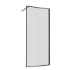 Душевая перегородка Walk-In VSW-1HP110FLB, 1100*2000, черный, стекло рифленое