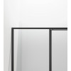 Душевая дверь Slim 8mm VDP-4SL120CLB, черный, стекло прозрачное