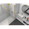 Душевая перегородка Walk-In VSW-1HS100CLG, 1000*2000, брашированное золото, стекло прозрачное