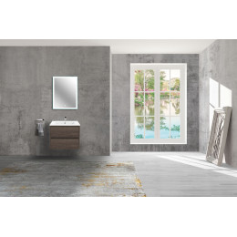 База под раковину Gio 600 подвесная, 2 выкатных ящика soft-close, R.Oak