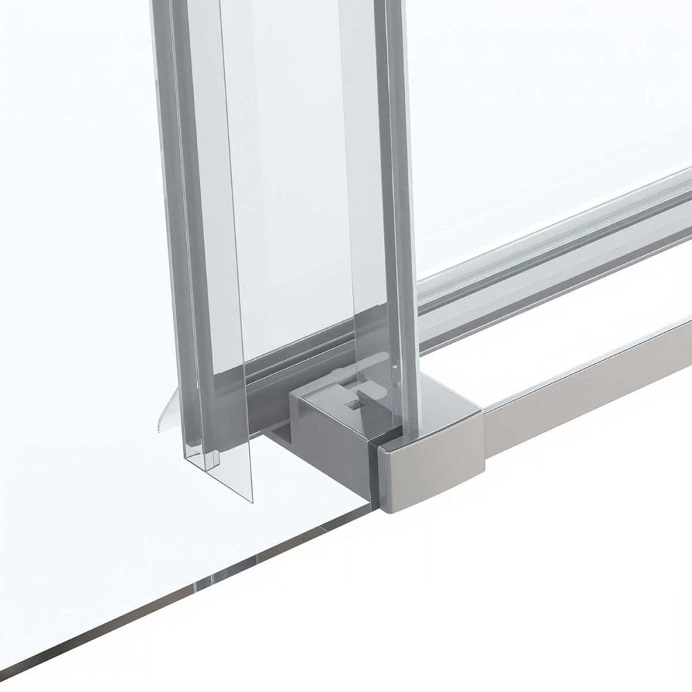Душевой уголок Como Soft VSR-1CS1013CL, 1300*1000, хром, стекло прозрачное