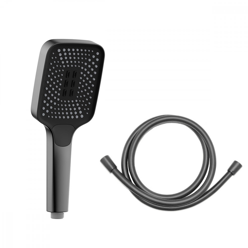 Душевой комплект VSFW-321MT1GM встраиваемый, термостат, двухрежимный, вороненая сталь