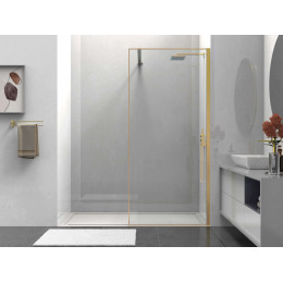 Душевая перегородка Walk-In VSW-1HS100CLG, 1000*2000, брашированное золото, стекло прозрачное
