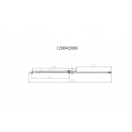 Душевая дверь Dice VDS-4D120CL, 1200, хром, стекло прозрачное