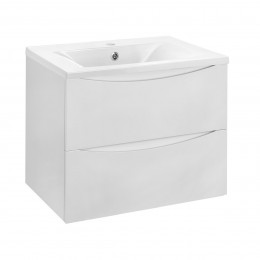 База под раковину Mia 600 подвесная, 2 выкатных ящика soft close, G.White