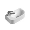 Раковина керамическая Vincea VBS-506L, 400*215*120, подвесная, цвет белый, левая