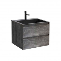 База под раковину Luka 600 подвесная, 2 выкатных ящика soft-close, G.Stone