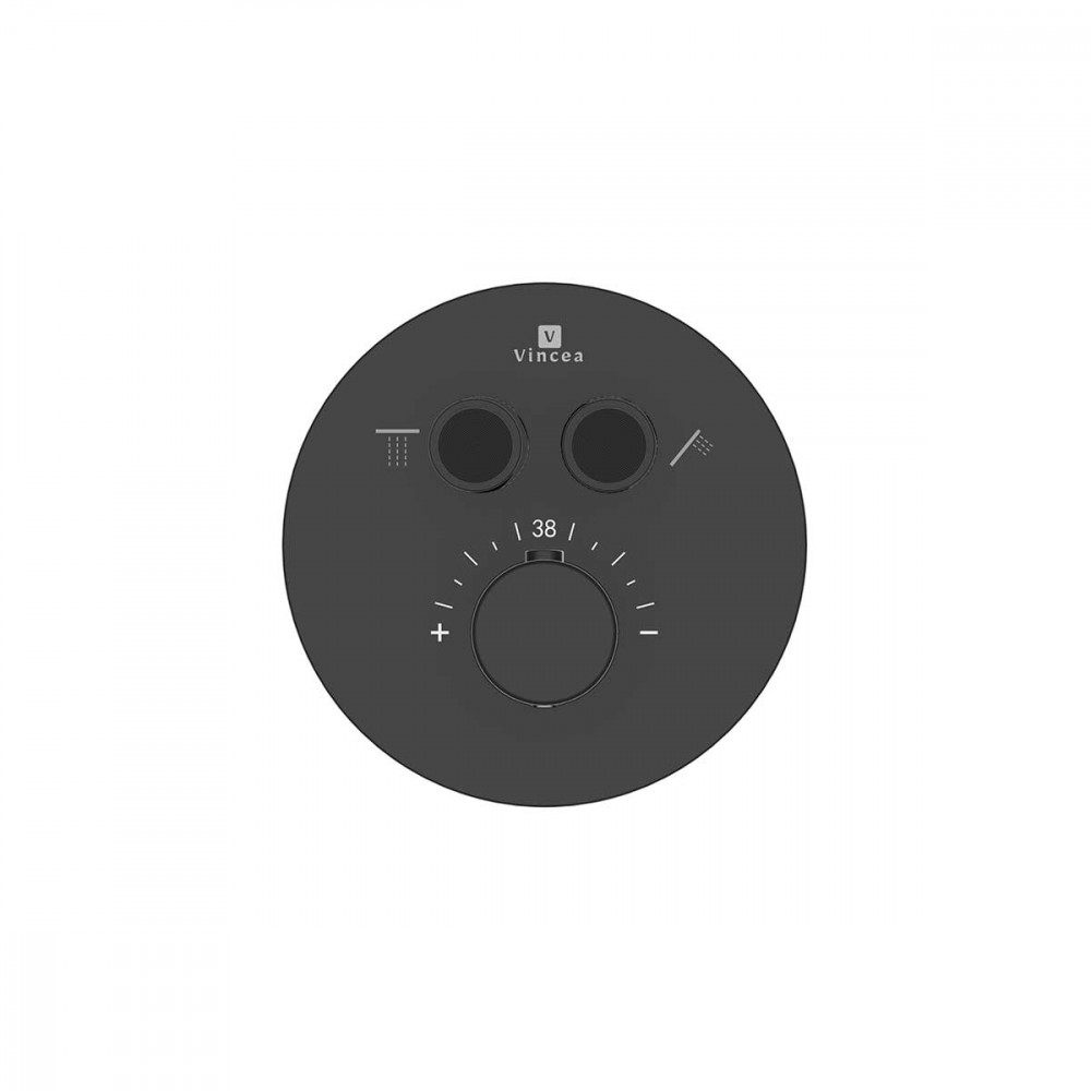 Душевой комплект Inspire VSFW-3I22MT5MB встраиваемый, термостат, двухрежимный, черный