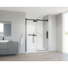 Душевая дверь Como Soft VDS-1CS150CLB, 1500, черный, стекло прозрачное
