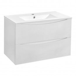 База под керамическую раковину Mia 800 подвесная, 2 выкатных ящика soft close, G.White