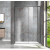 Душевая дверь Lugano VDS-1L130CLGM-1, 1300, вороненая сталь, стекло прозрачное