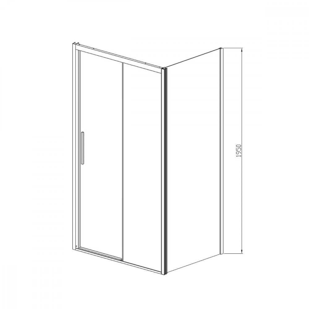 Душевой уголок Soft VSR-3SO8015CL, 1500*800, хром, стекло прозрачное
