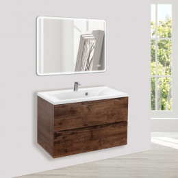 База под раковину Mia 750 подвесная, 2 выкатных ящика soft close, R.Wood