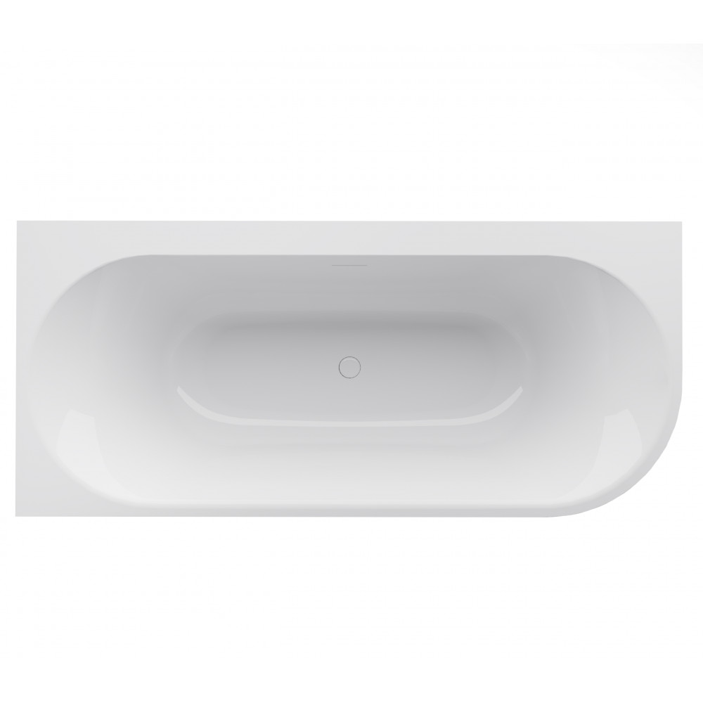 Ванна акриловая Vincea VBT-704-1800-L, 1800*800*585, цвет белый, левая, щелевой перелив, слив белый