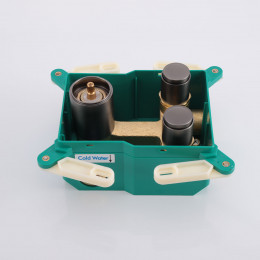 Встраиваемый смеситель для душа VSCV-421GM двухфункциональный, вороненая сталь