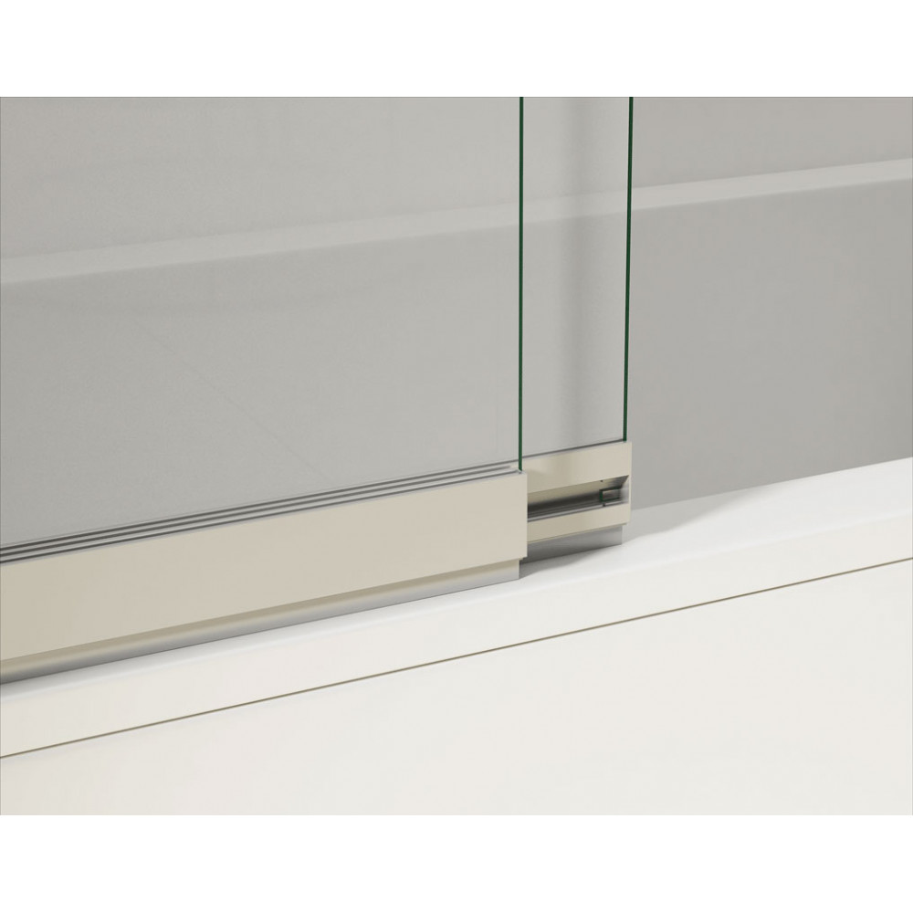 Душевая шторка на ванну VSB-1E100CL, 1000*1450, хром, стекло прозрачное