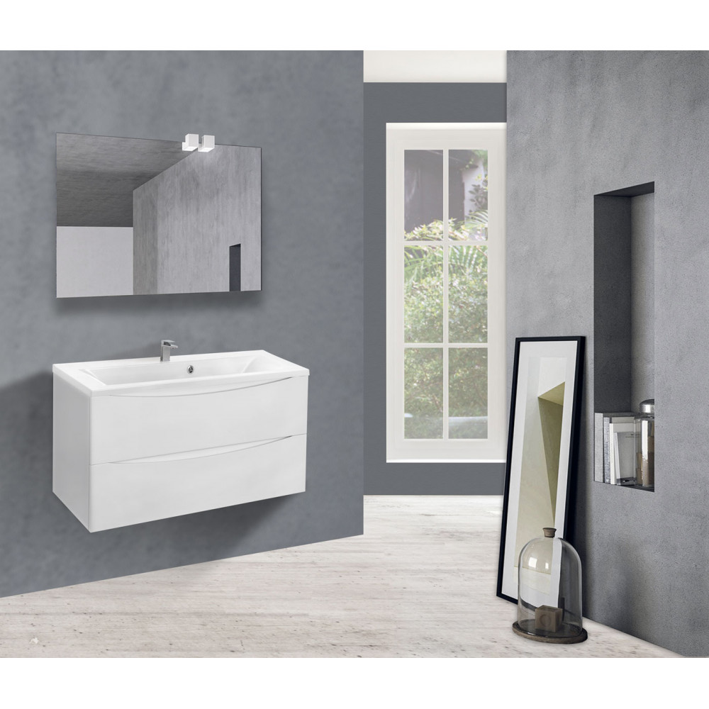 База под раковину Mia 900 подвесная, 2 выкатных ящика soft close, G.White