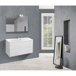 База под раковину Mia 900 подвесная, 2 выкатных ящика soft close, G.White