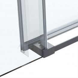Душевая дверь Como Soft VDS-1CS120CLGM, 1200, вороненая сталь, стекло прозрачное