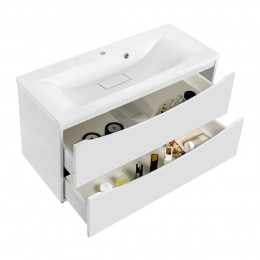 База под раковину Mia 900 подвесная, 2 выкатных ящика soft close, G.White