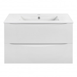 База под керамическую раковину Mia 800 подвесная, 2 выкатных ящика soft close, G.White