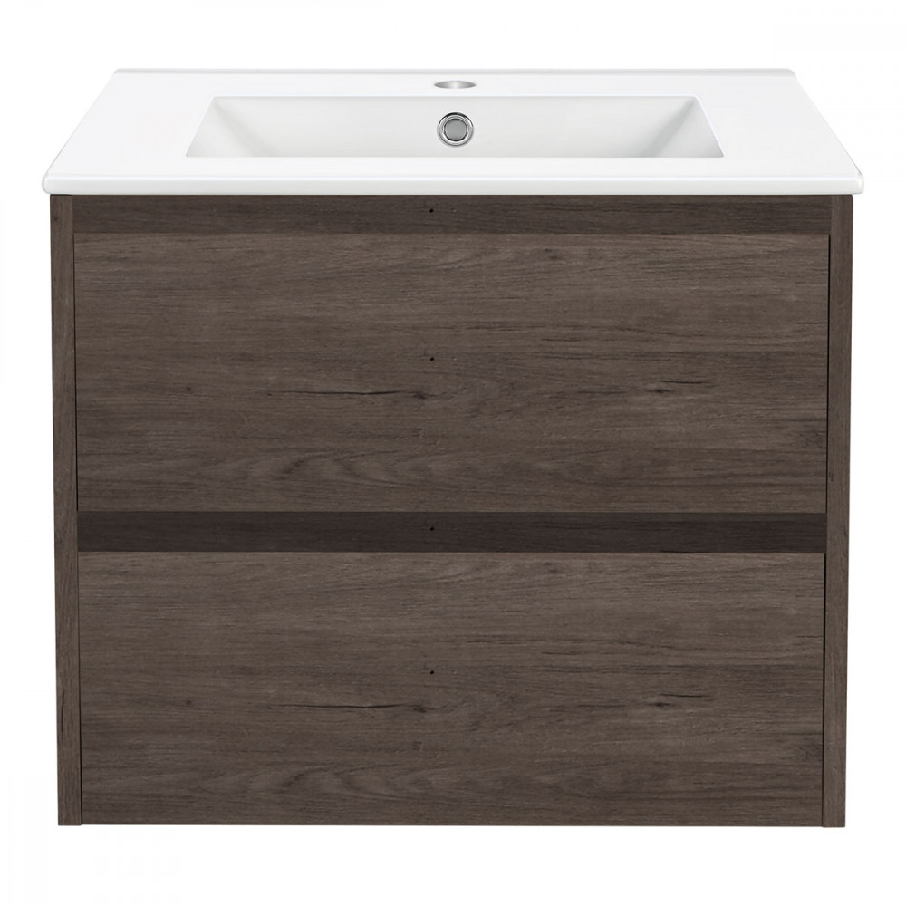 База под раковину Gio 600 подвесная, 2 выкатных ящика soft-close, R.Oak