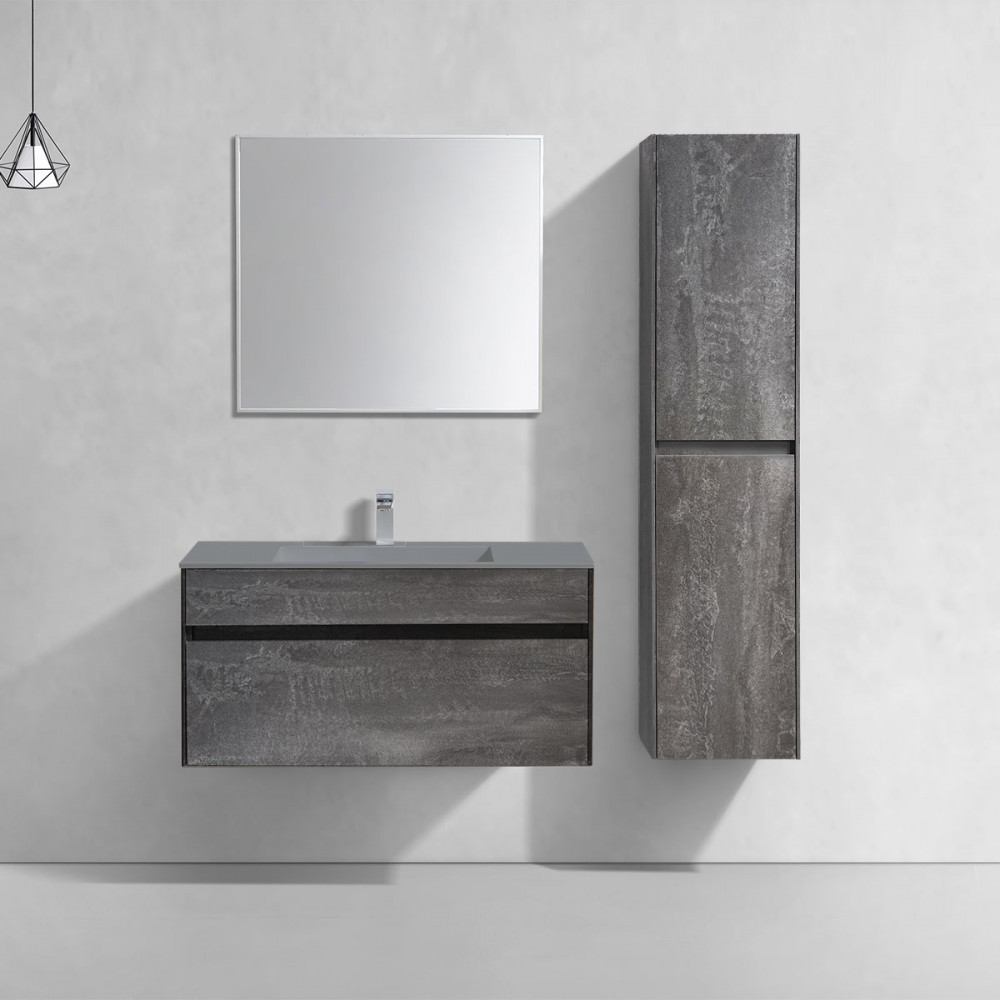 База под раковину Chiara 1000 подвесная, 1 выкатной ящик soft-close, G.Stone