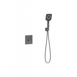Душевой комплект Inspire VSFW-3I21MT4GM встраиваемый, термостат, двухрежимный, вороненая сталь