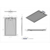 Поддон для душа из искусственного камня VST-4SRL9016W, 1600*900*25, белый матовый