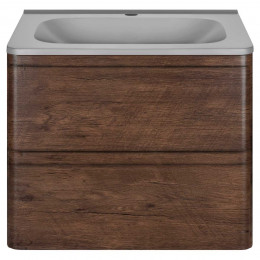 База под раковину Vico 600 подвесная, 2 выкатных ящика soft close, R.Wood