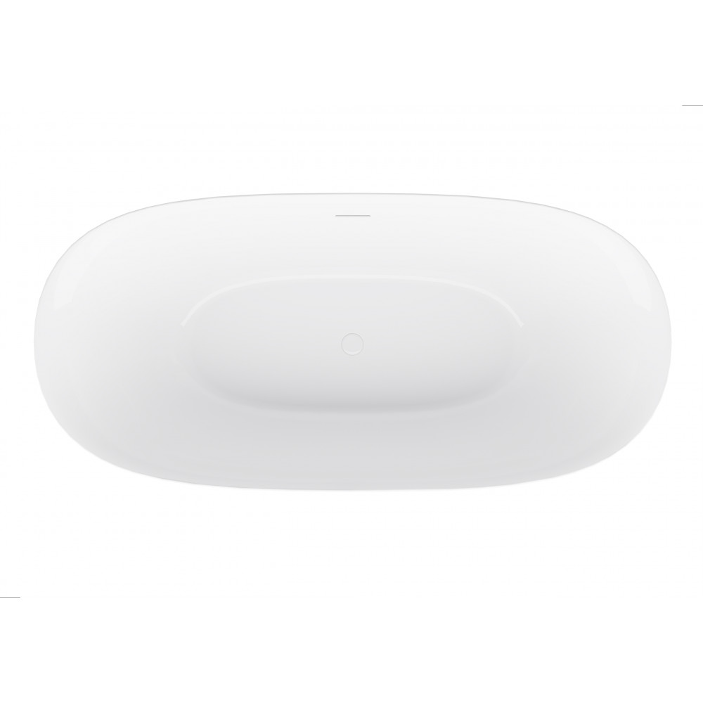 Ванна акриловая Vincea VBT-708-1600, 1600*800*585, цвет белый, щелевой перелив, слив белый