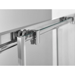 Душевой уголок Alpha VSR-3AL8014CL, 1400*800, хром, стекло прозрачное