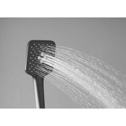 Душевая стойка Cube VSFS-1C1GM с изливом, вороненая сталь