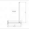 Душевая перегородка Walk-In HR VSW-4HR800CGG, 800*2000, брашированное золото, стекло тонированное
