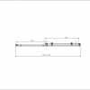 Душевая дверь Como-N VDS-4CN120CGB, 1200, черный, стекло тонированное