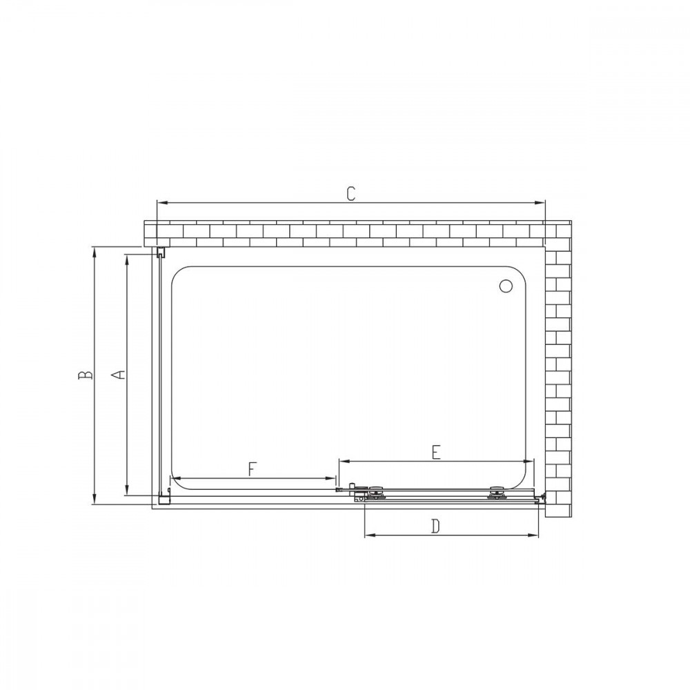 Душевой уголок Soft VSR-3SO9015CL, 1500*900, хром, стекло прозрачное