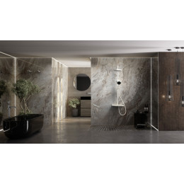 Душевая стойка Inspire VSFS-3I12TW термостатическая с изливом, 30см верх.душ, белый