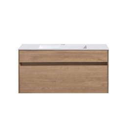 База под раковину Chiara 1000 подвесная, 1 выкатной ящик soft-close, N.Oak