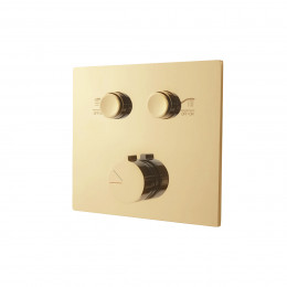 Душевой комплект VSFW-4211RBG встраиваемый, двухрежимный, брашированное золото